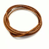 Läderrem, ljus brun 1,5 mm