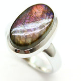 Labradorite extra large fantastic stone in silver ring