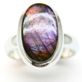 Labradorite extra large fantastic stone in silver ring
