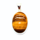 Tiger's Eye, silver pendant