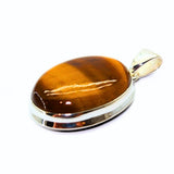 Tiger's Eye, silver pendant