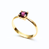 Rodolit granat ring i guld vermeil