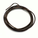 Läderrem, svart 1 mm