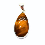 Tiger eye, silver pendant