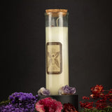 Self-confidence - Magical candle with tiger eye &amp; cinnamon for rituals &amp; spells