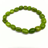 Jade, tumbled bracelet