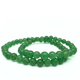 Malaiji jade värivahvistettu rannekoru 6 mm kahta kokoa