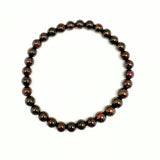 Granat armband med runda pärlor 6 mm