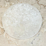 Selenite, ground flat tree of life