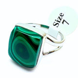 Malachite, top class silver ring