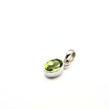 Peridot, månadssten för augusti silverhänge