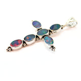 Opal, kors silverhänge