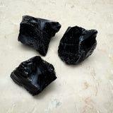 Obsidian råa bitar