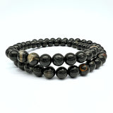 Agat svart armband 6 mm i 2 storlekar