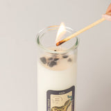 Luck - Magical candle with black agate & sweet licorice scent for rituals & spells