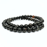 Agat svart armband 6 mm i 2 storlekar