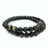 Agat svart armband 6 mm i 2 storlekar
