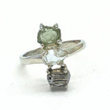 Moldavite, raw set in a silver pendant