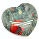 Bloodstone / blood jasper, giant fantastic heart