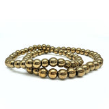 Pyrit polerad armband 6 mm i 2 storlekar