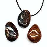 Pietersite, eagle eye, tumbled pendant with hole