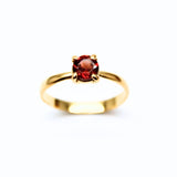 Rodolit granat ring i guld vermeil