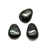 Black Tourmaline Crystal Necklace with Silver or Gold Plated Chain