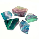 Fluorite crystal slab
