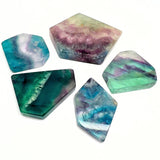 Fluorite crystal slab