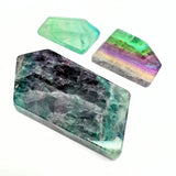 Fluorite crystal slab