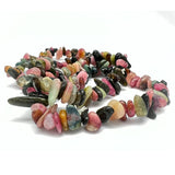 Tourmaline green and pink, chip bracelet