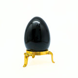 Obsidian svart, sten ägg