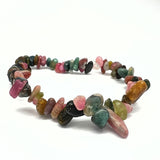 Tourmaline green and pink, chip bracelet