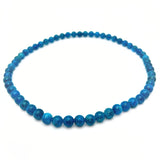 Apatit halsband 8 mm pärlor