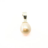 Freshwater pearl, pendant in silver filigree
