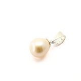Freshwater pearl, pendant in silver filigree
