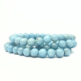Angelit, armband 8 mm