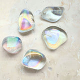 Aurora Borealis, trumlad bergkristall per gram