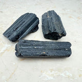 Black tourmaline, raw crystal different sizes