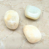 Rainbow moonstone B, tumbled stone per piece