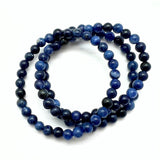 Sodalit armband rund 6 mm från Afrika eller Brasilien