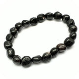 Tourmaline black tumbled stone bracelet