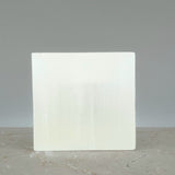 Candle lantern, square white selenite