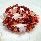 Carnelian, chip bracelet