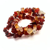 Carnelian, chip bracelet
