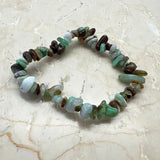 Chrysoprase lemon chip bracelet