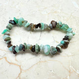 Chrysoprase lemon chip bracelet