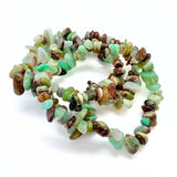 Chrysoprase lemon chip bracelet