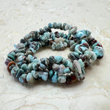 Larimar chip bracelet