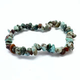 Larimar chip bracelet